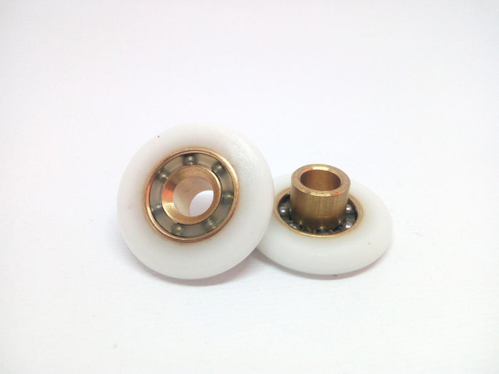 Cuscinetti per box doccia 24 DC Liscio - Kit 2 pz