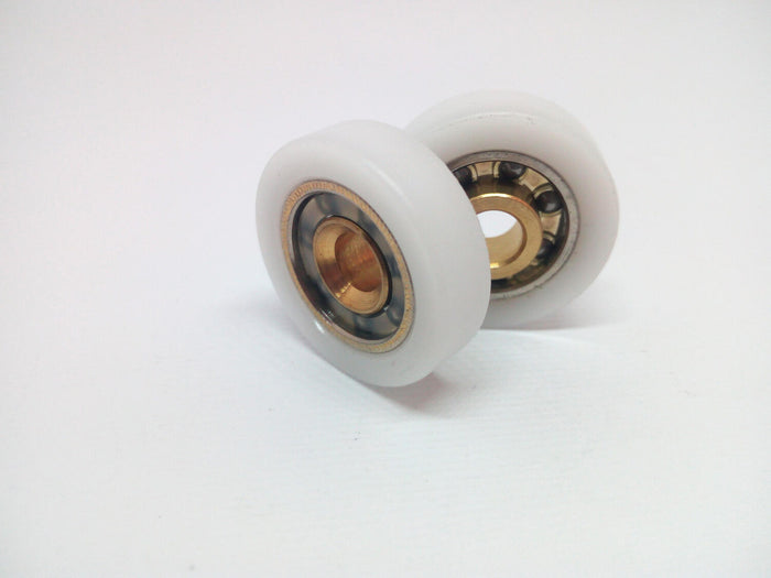 Cuscinetti per box doccia 25 CG Liscio - Kit 2 pezzi