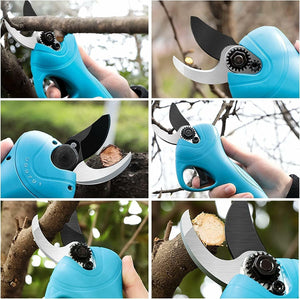 Forbice cesoia da potatura elettrica con doppia batteria 21V/48VF Troncarami 30 mm Giardinaggio Fai Da Te