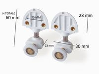 R800/02 Ricambio Carrelli Superiori Serie KING R  Kit 2 pz