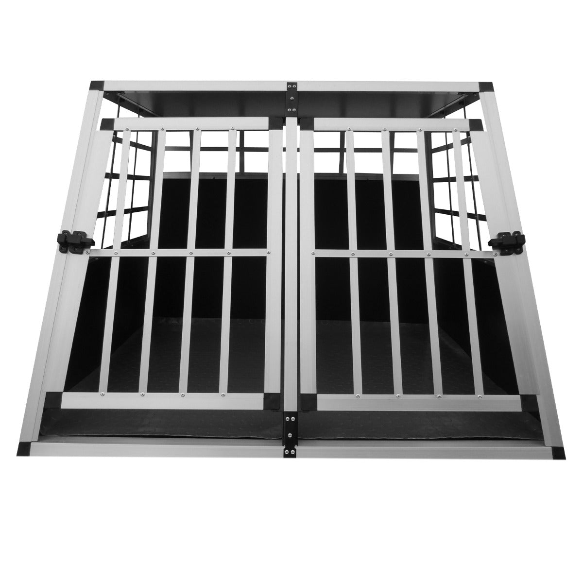 Gabbia Doppia per Trasporto Cani e Animali per Bauli Macchine Autovetture - Grande