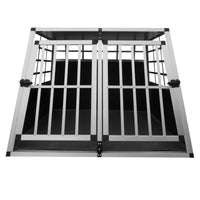 Gabbia Doppia per Trasporto Cani e Animali per Bauli Macchine Autovetture - Grande