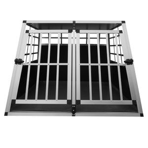 Gabbia Doppia per Trasporto Cani e Animali per Bauli Macchine Autovetture - Grande