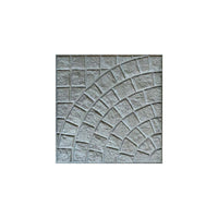 Lastra Base per Pavimento in Cemento Ventaglio Grigio 40x40 cm