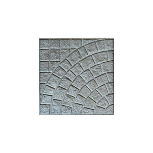 Lastra Base per Pavimento in Cemento Ventaglio Grigio 40x40 cm