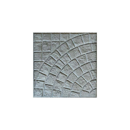 Lastra Base per Pavimento in Cemento Ventaglio Grigio 40x40 cm