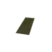 Lastra Ondulata in Fibra Bitumata per Tettoie e Coperture Base Onduline Verde 200x85 cm