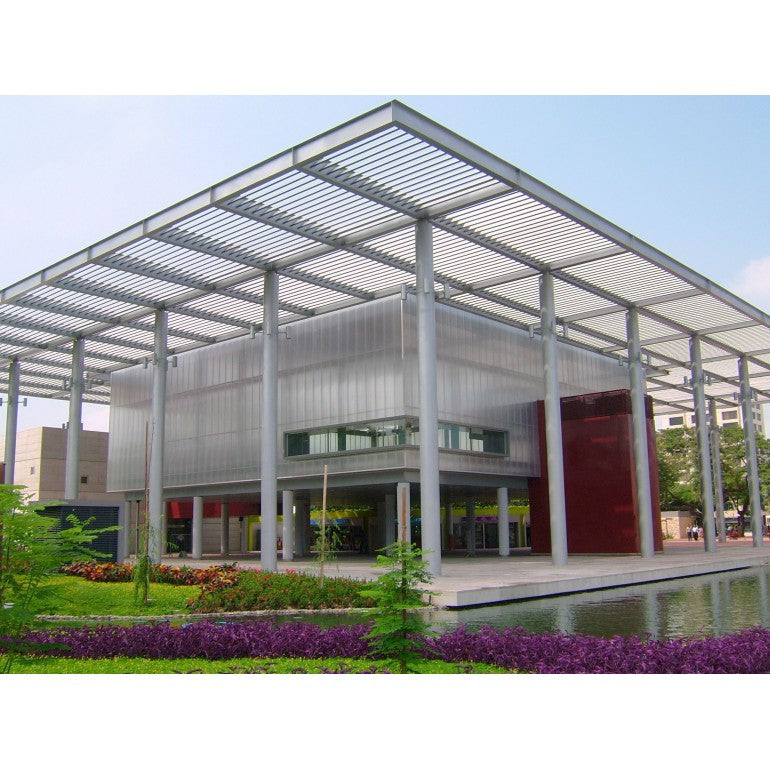 Lastra policarbonato alveolare spessore 4 mm 200 x 98 cm Trasparente