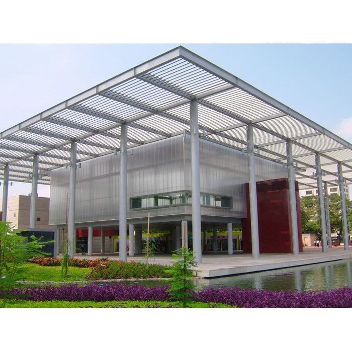 Lastra policarbonato alveolare spessore 4 mm 200 x 98 cm Trasparente