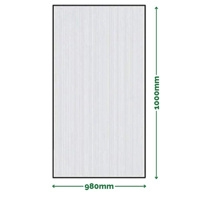 Lastra Policarbonato Alveolare Trasparente 1000x980x16mm