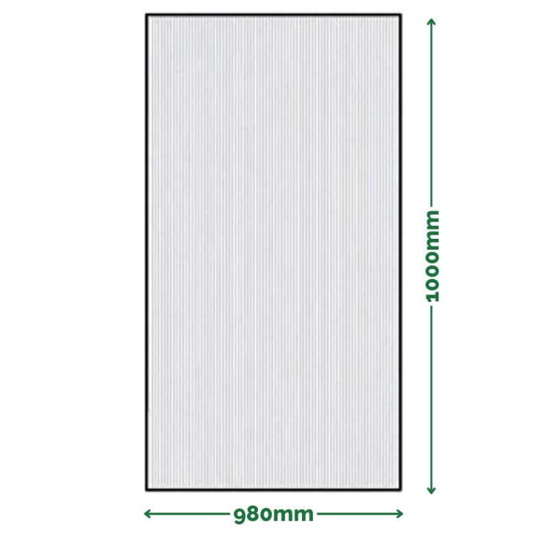 Lastra Policarbonato Alveolare Trasparente 1000x980x25mm