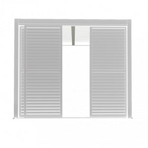 LATERALE SCORREVOLE CON LAMELLE PER LATO DA 3 M PERGOLA BIOCLIMATICA