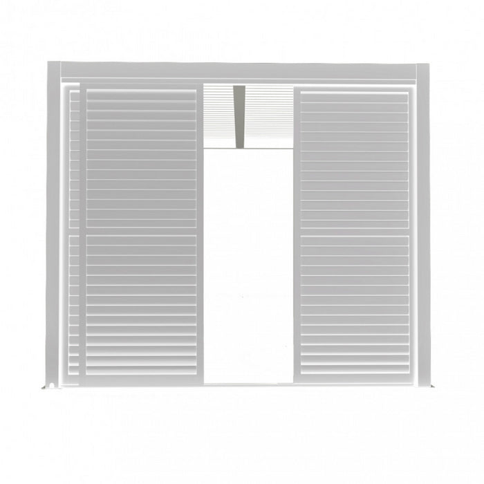 LATERALE SCORREVOLE CON LAMELLE PER LATO DA 3 M PERGOLA BIOCLIMATICA