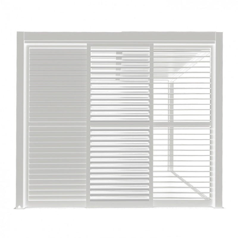 LATERALE SCORREVOLE CON LAMELLE PER LATO DA 3 M PERGOLA BIOCLIMATICA