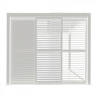 LATERALE SCORREVOLE CON LAMELLE PER LATO DA 3 M PERGOLA BIOCLIMATICA