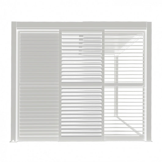 LATERALE SCORREVOLE CON LAMELLE PER LATO DA 3 M PERGOLA BIOCLIMATICA