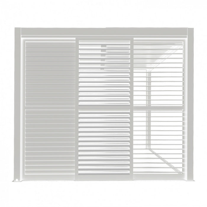 LATERALE SCORREVOLE CON LAMELLE PER LATO DA 3 M PERGOLA BIOCLIMATICA