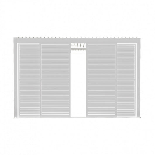 LATERALE SCORREVOLE CON LAMELLE PER LATO DA 4 M PERGOLA BIOCLIMATICA