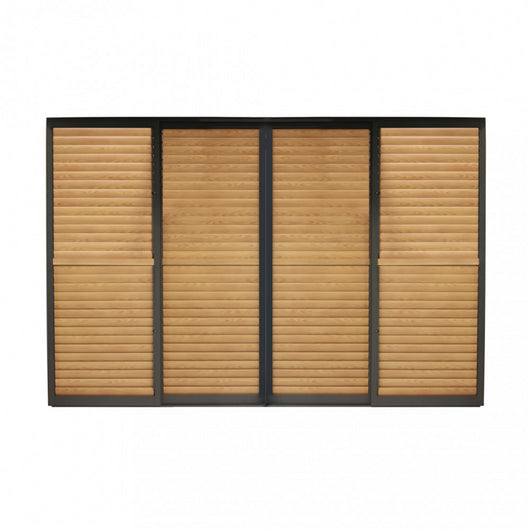 LATERALE SCORREVOLE CON LAMELLE PER LATO DA 4 M PERGOLA BIOCLIMATICA