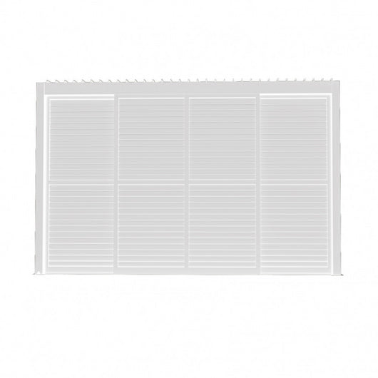 LATERALE SCORREVOLE CON LAMELLE PER LATO DA 4 M PERGOLA BIOCLIMATICA