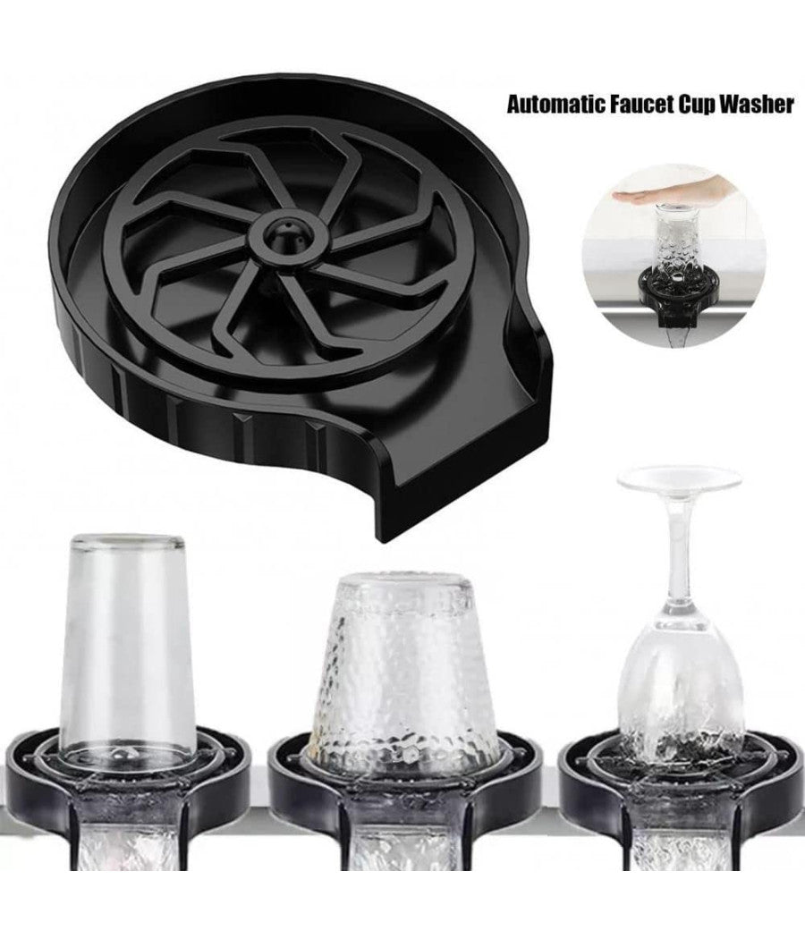 Lavabicchieri Automatico A Pressione Lava Bicchieri Fissaggio Su Lavello Cucina         