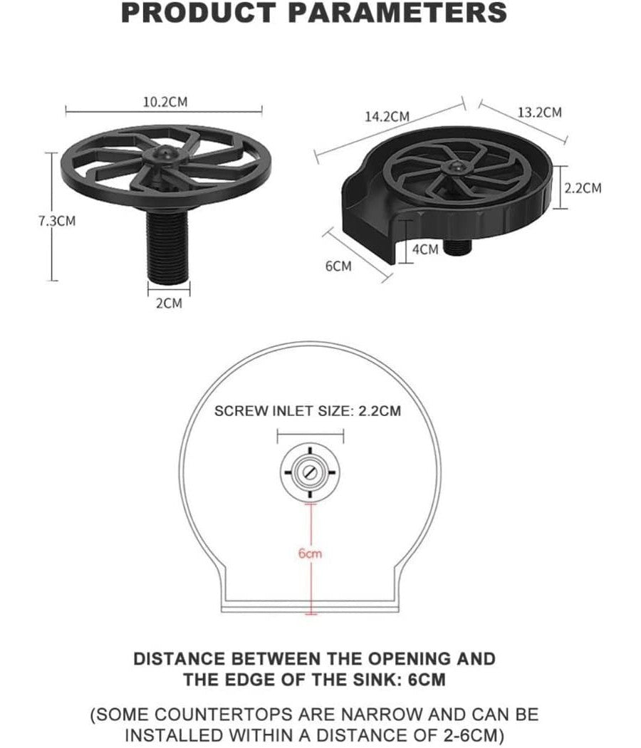 Lavabicchieri Automatico A Pressione Lava Bicchieri Fissaggio Su Lavello Cucina         