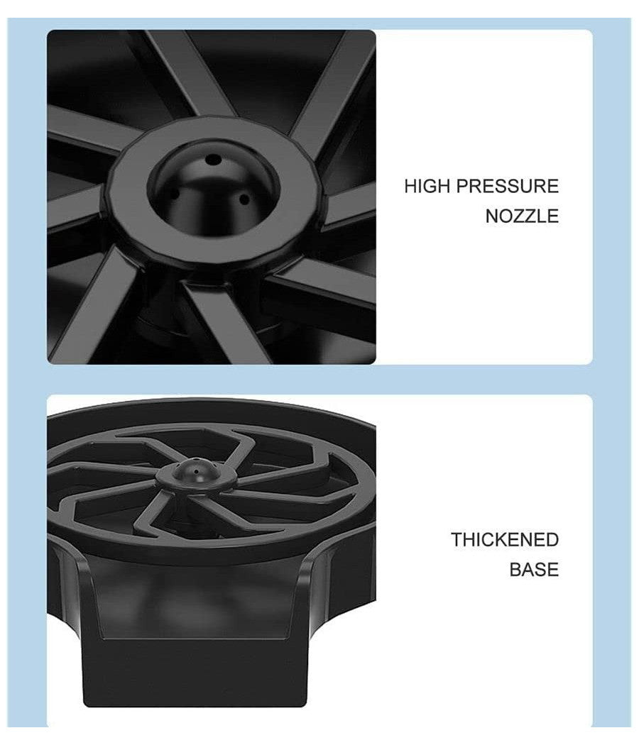 Lavabicchieri Automatico A Pressione Lava Bicchieri Fissaggio Su Lavello Cucina         