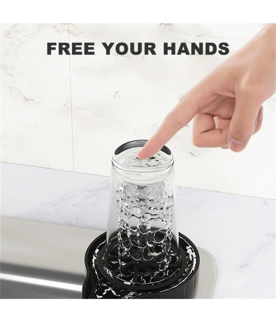 Lavabicchieri Automatico A Pressione Lava Bicchieri Fissaggio Su Lavello Cucina         