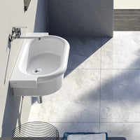 Lavabo a canale 90x45 modello Kenia in ceramica dappoggio o sospeso