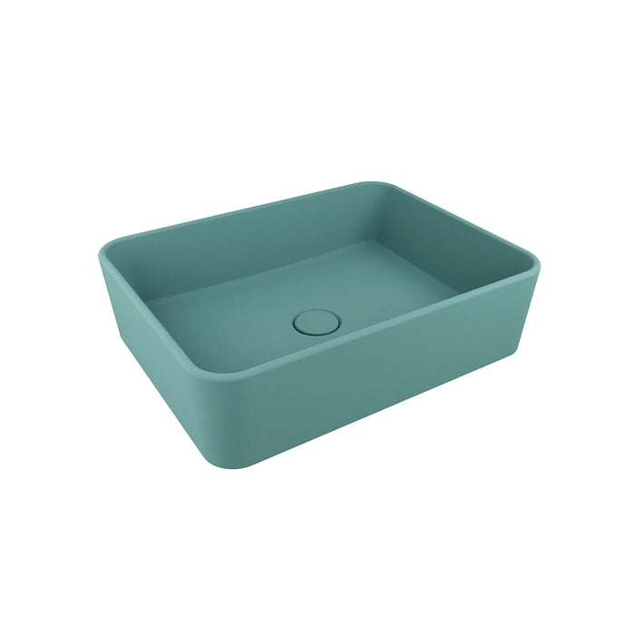 Lavabo da appoggio rettangolare 48x37x13,5 cm carta da zucchero | Caspio