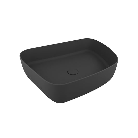 Lavabo da appoggio tondo 55,5x44x14 nero opaco | Persico