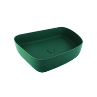 Lavabo da appoggio tondo 55,5x44x14 verde | Persico
