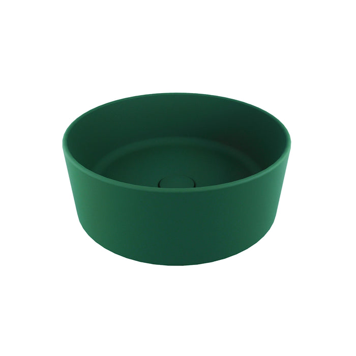 Lavabo da appoggio tondo 37,5x37,5x13,5 verde | Tirreno