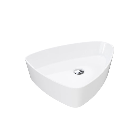 Lavabo da appoggio ovale 50x41x12 cm Bianco