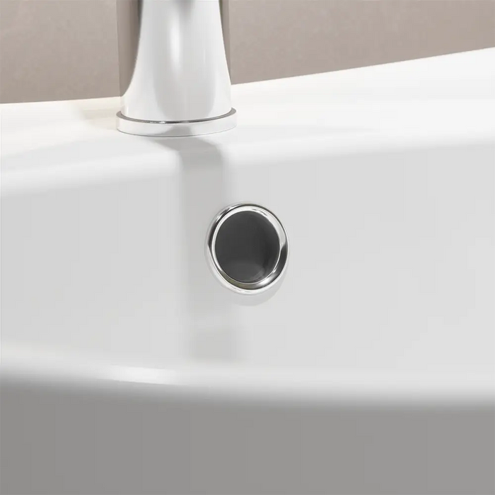 Lavabo da appoggio ovale con troppopieno 59x40x22 cm Bianco