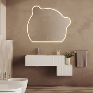 Lavabo bagno sospeso 60 cm design bianco opaco in resina Tevere