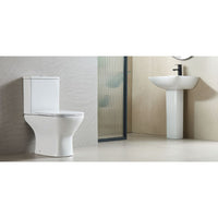 Lavabo a colonna AMPIFOLIS 56x45x85 cm in porcellana
