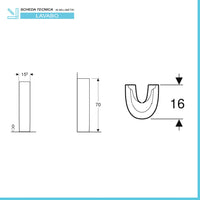 Lavabo con colonna 60 cm Geberit in ceramica lucida  Colibrì