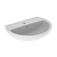 Lavabo con colonna 60 cm Geberit in ceramica lucida  Colibrì