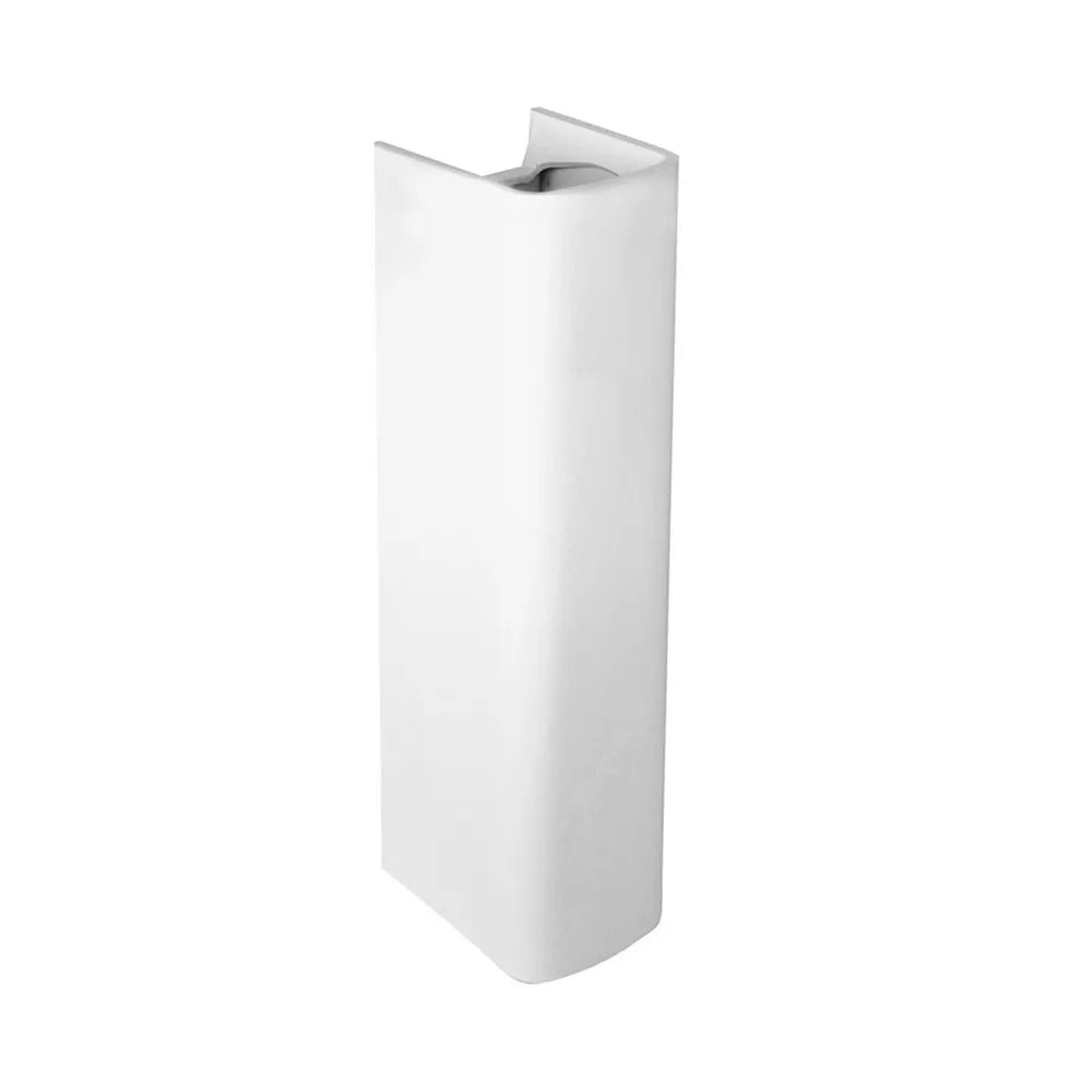 Lavabo con colonna 60 cm monoforo in ceramica lucida Ginevra