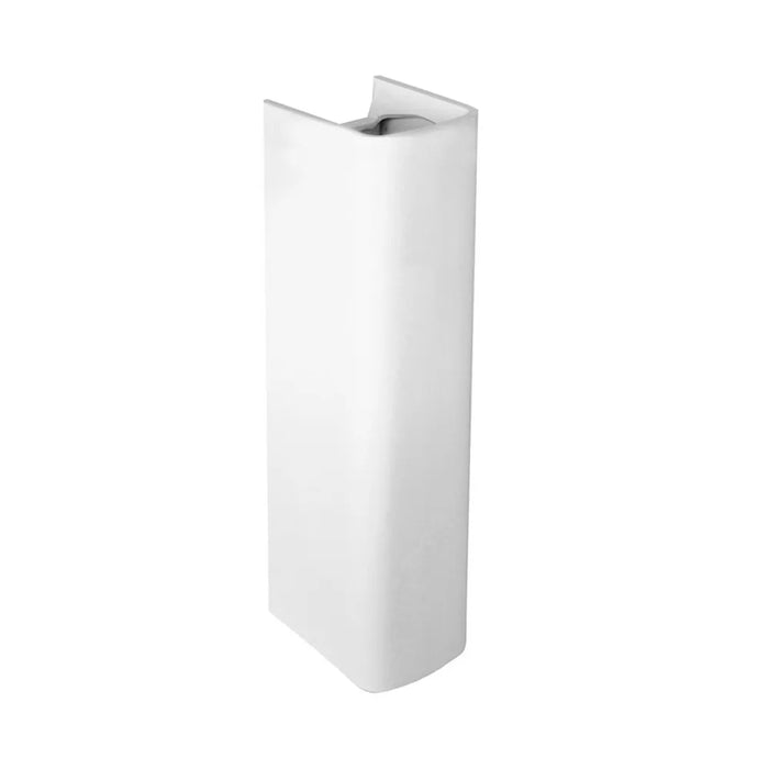 Lavabo con colonna 60 cm monoforo in ceramica lucida Ginevra