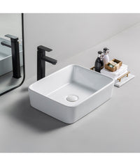 Lavabo da appoggio in ceramica bianco lucido K58