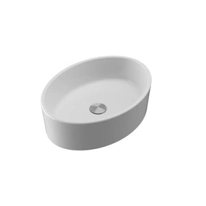 Lavabo da appoggio ovale 51,5x41x14 cm Bianco