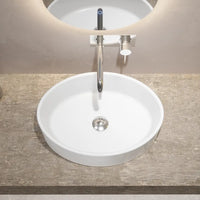 Lavabo da appoggio ovale 51,5x41x14 cm Bianco