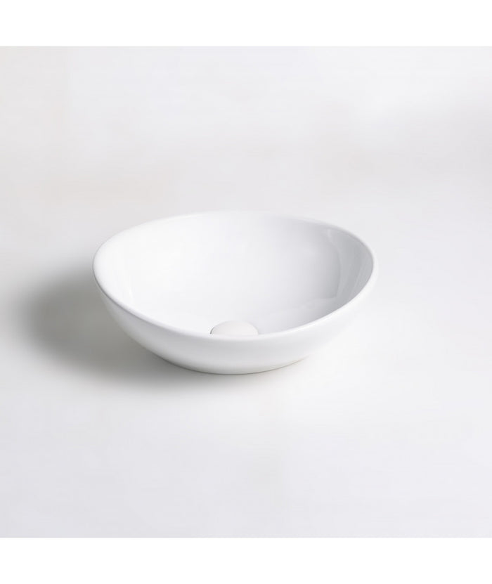 Lavabo da appoggio in ceramica bianco lucido K60