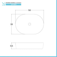 Lavabo da appoggio ovale 58x38 cm in acciaio inox nero opaco  Goya