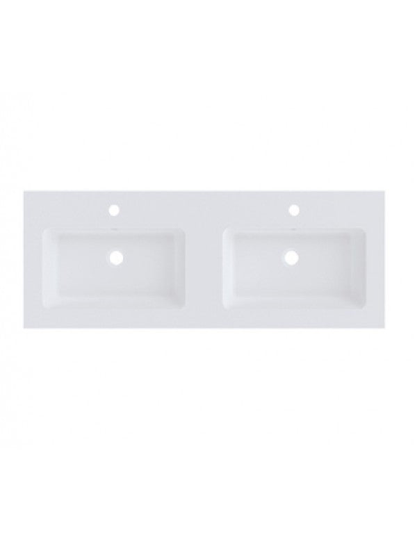 Lavabo doppio SPRING DEW RIHO 120x46 x1,5 cm in marmo