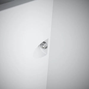 Lavabo freestanding 53x47cm in ceramica bianco lucido con troppopieno | Kara