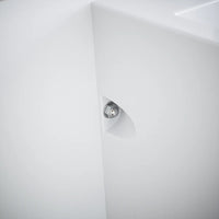 Lavabo freestanding 53x47cm in ceramica bianco lucido con troppopieno | Kara