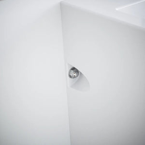 Lavabo freestanding 53x47cm in ceramica bianco lucido con troppopieno | Kara